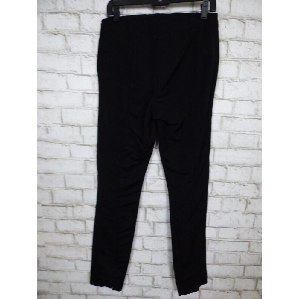 $300 Pink Tartan Black Structured Knit Seamed Trouser Pants Split Hem 4 NEW - Picture 14 of 16